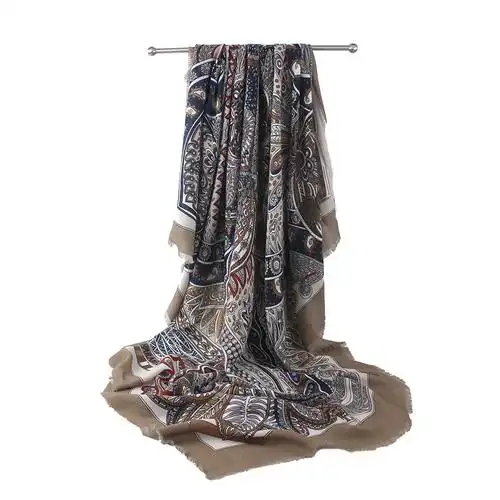 雪纺海滩蜡染棉定制设计印花纱笼