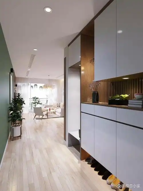 觉得这个区域一定得大气上档次,但据调查有80%的人对自家玄关设计不