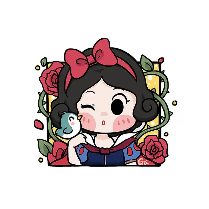 96萌小g爱涂鸦 迪士尼公主系列 q版卡通头像 迪士尼公主系列头像