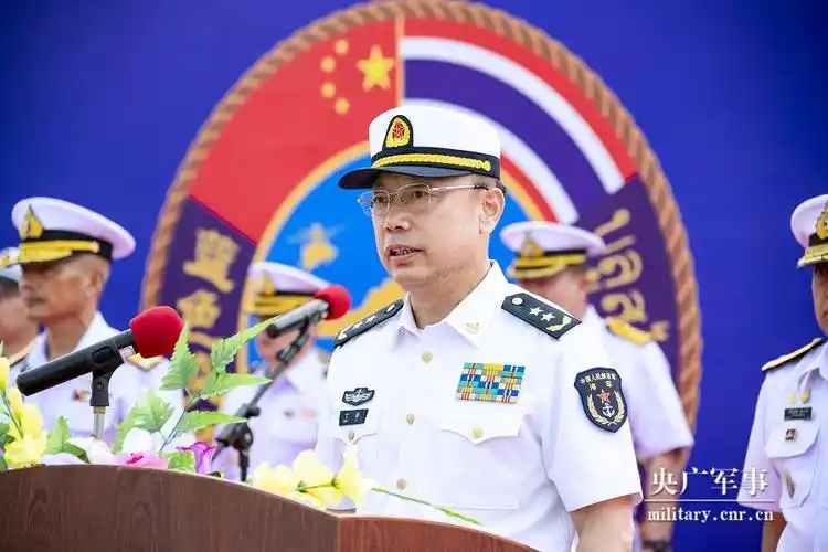 中国海军副司令员丁毅致辞讲话.孙宏韬摄