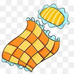 被子简笔画涂色