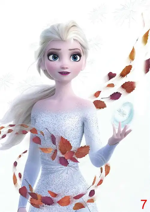 冰雪奇缘海报冰雪奇缘2海报爱莎公主艾莎女王安娜海报贴画墙画装饰画