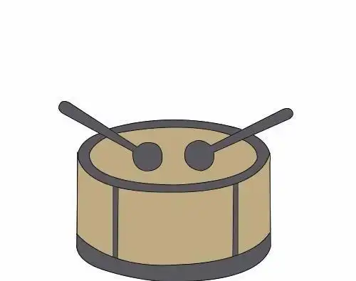 木鼓简笔画怎么画