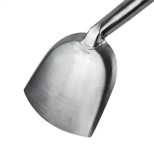 不锈钢大铲头磨砂锅铲头木柄大锅铲加厚大号食堂餐厅烹饪铲17cm铲头1