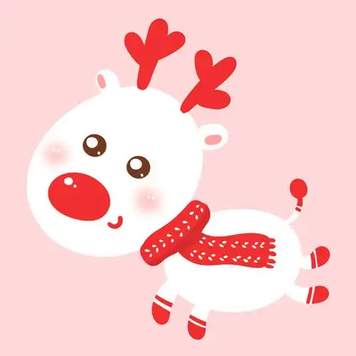 白色小鹿萌图_好看的微信头像图片_扣扣居