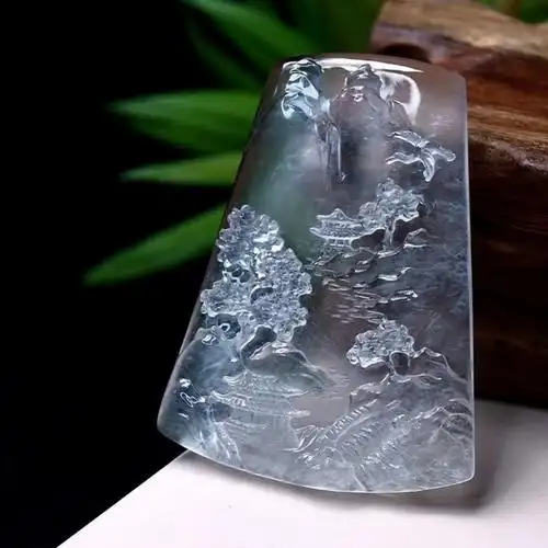 高冰山水意境牌 - 翡翠王朝