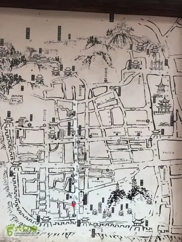 临海古城游线(西门街—紫阳街—巾山公园)紫阳街导览图_脚印_临海市