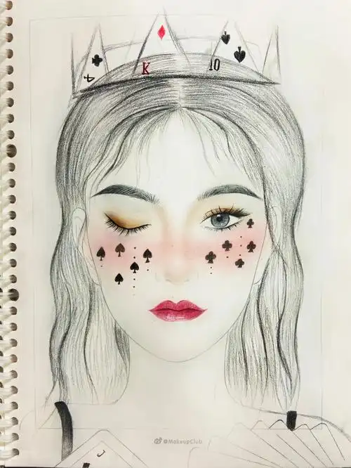 纸妆美人图  记录每天都在努力的你们#美人图  #纸妆美人图  #悸技