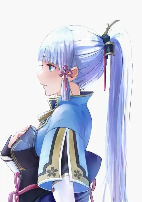 神里绫华mochipon的pixiv人物侧脸插画图片