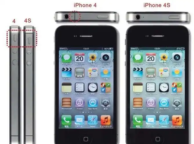 苹果4和4s外观有什么区别