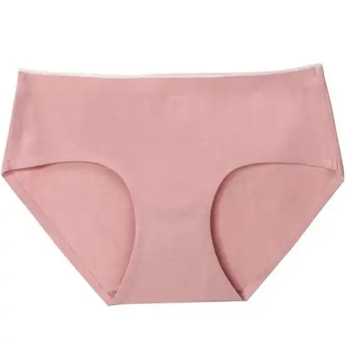 4条装女士纯棉无痕内裤女棉质抗菌100棉档透气中腰女生三角裤头