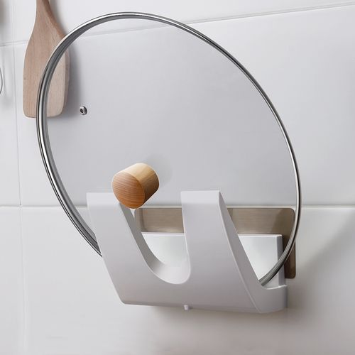 免打孔锅盖架厨房放锅盖的架子壁挂式菜板架可沥水锅盖收纳毡板架