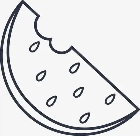 西瓜简笔画西瓜简笔画图片