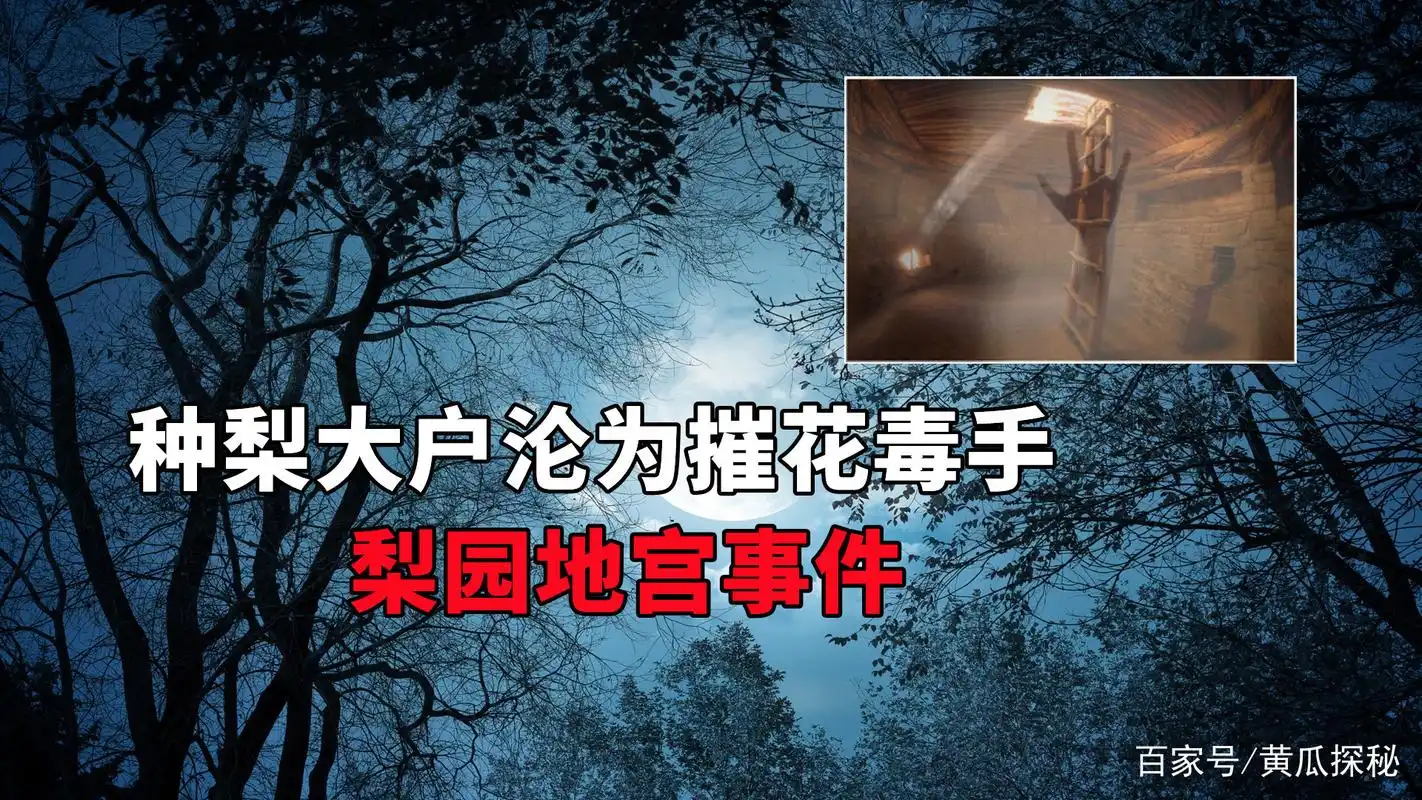 恶魔在人间,男子为满足欲望在梨园里挖造地宫,党成喜事件