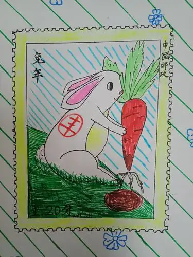 六年级美术《生肖邮票》课堂作品展播