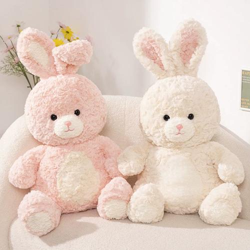 麦吉兔公仔玩偶毛绒玩具可爱卡通长耳兔子卷毛小白兔送女朋友礼物