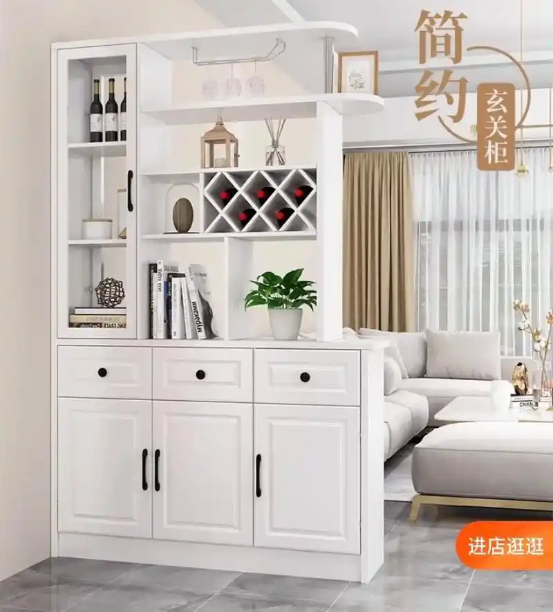 客厅隔断柜入户进门玄关柜鞋柜一体酒柜现代简约间厅柜屏风柜.
