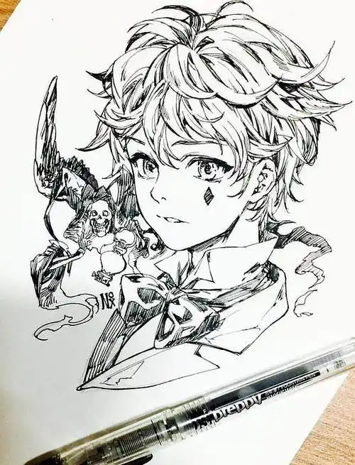 精美的手稿吖动漫