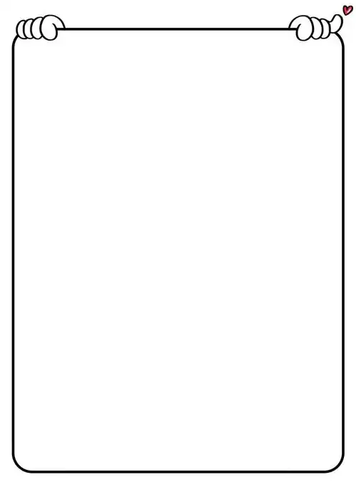 白色底图带边框可自己添加喜欢的贴纸