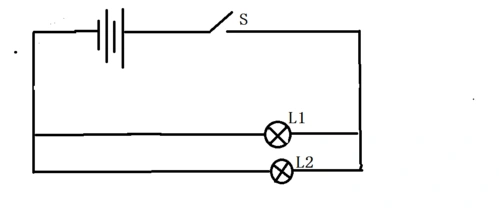 电路中两个小灯泡的连接方式是并联,请在右边方框内画出对应的电路图