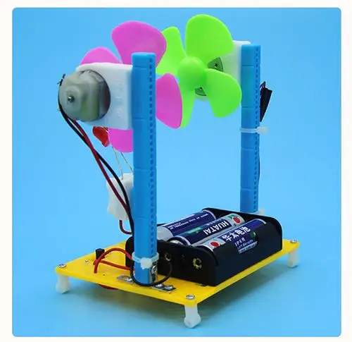 物理科学实验玩具风力发电机模型diy手工科技小制作发明拼装材料
