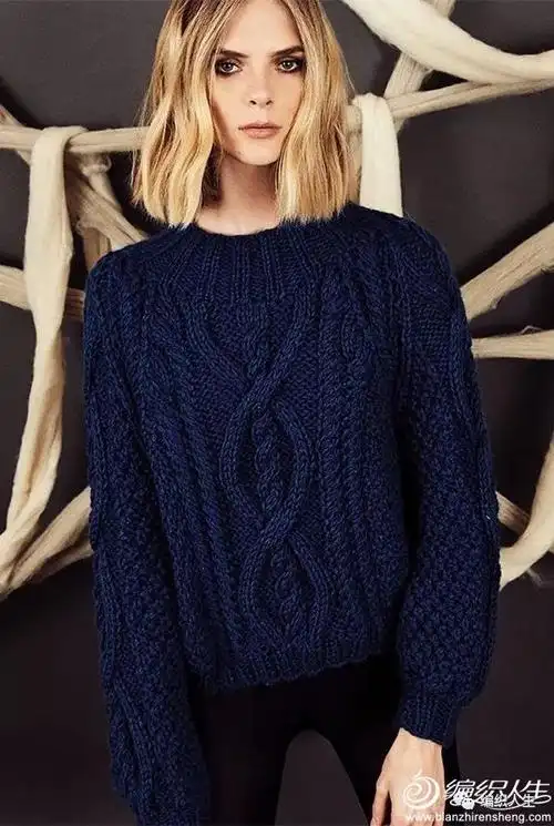 68款粗针织软糯经典花样大毛衣,秋冬编织美款都在这了!