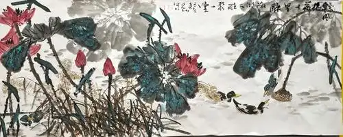 著名大写意花鸟画家殷允功先生作品精选