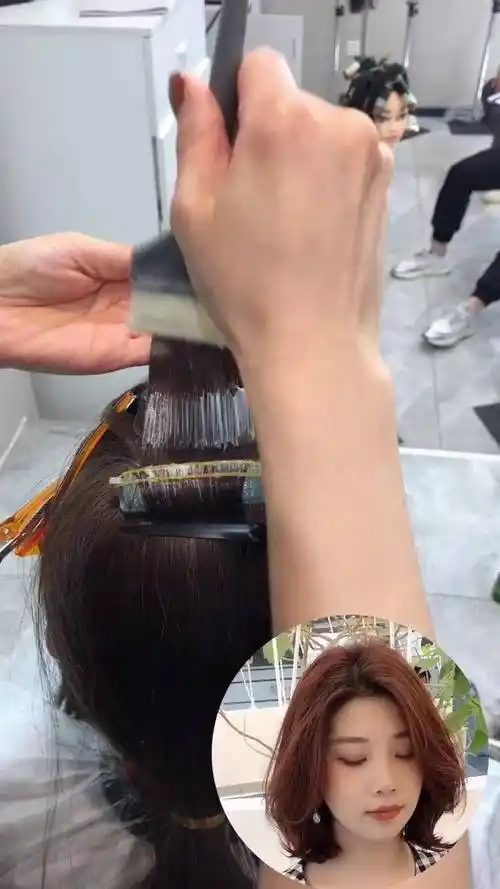 摩根烫教程 发根增高烫教程木节美发学院 木节网红烫发 木节发型研修