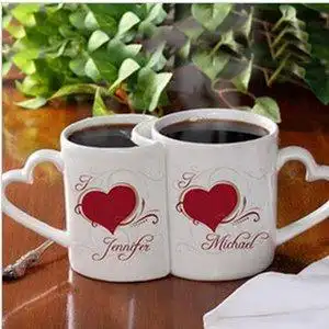 情侣杯子一对创意潮流韩版马克杯个性水杯陶瓷杯印照片送结婚生.