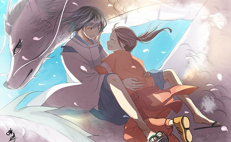 宫崎骏三大cp的现实版日常:白发少女苏菲颜值超高,白龙真像女生_哈尔