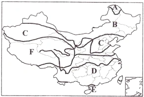 读"中国温度带 图.回答以下问题. (1)写出温度带的名称: a. ,b. , c.