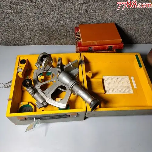 古董苏联航海六分仪1987年船用工具老物件工业风民俗摆件仪器