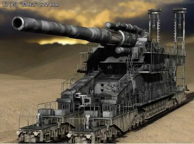 古斯塔夫列车炮来自毁灭地球的怒吼苏联人我们要灰飞烟灭了