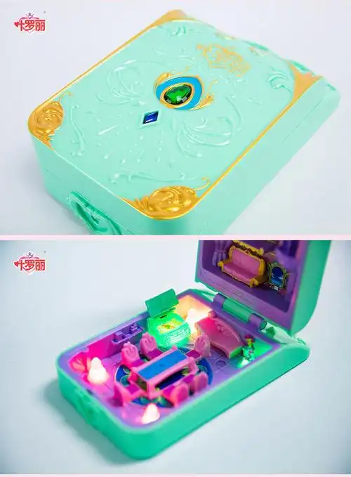 灵犀阁玩具盒子叶罗丽魔法宝石盒子灵犀阁花蕾堡精灵梦娃娃玩具盲盒