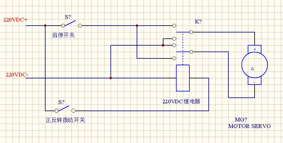 如何用8脚继电器同时连接到plc和电机上 最终实现电机的正反转