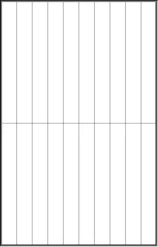 a4纸打印版竖式书写双格专用纸模板