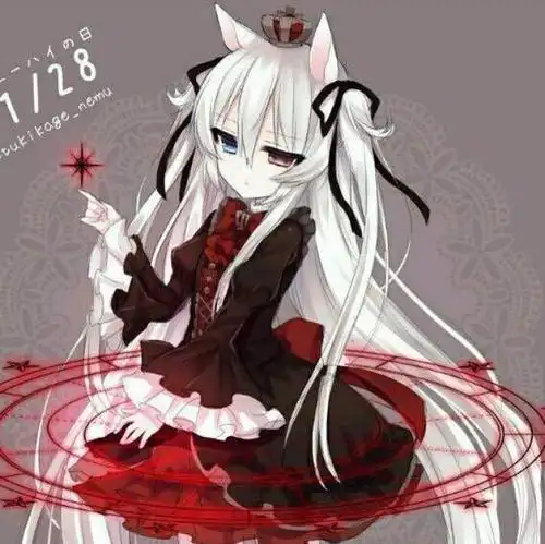 异瞳人头像异瞳黑白系头像