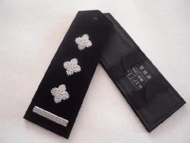 早期版本肩章采用直板式设计【现行版本】2005年5月1日四直辖市警察试