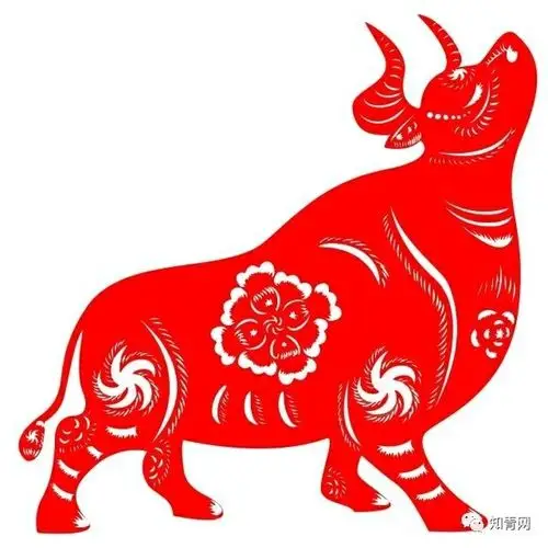 2021是牛年,送1组牛年剪纸,愿你牛气冲天!