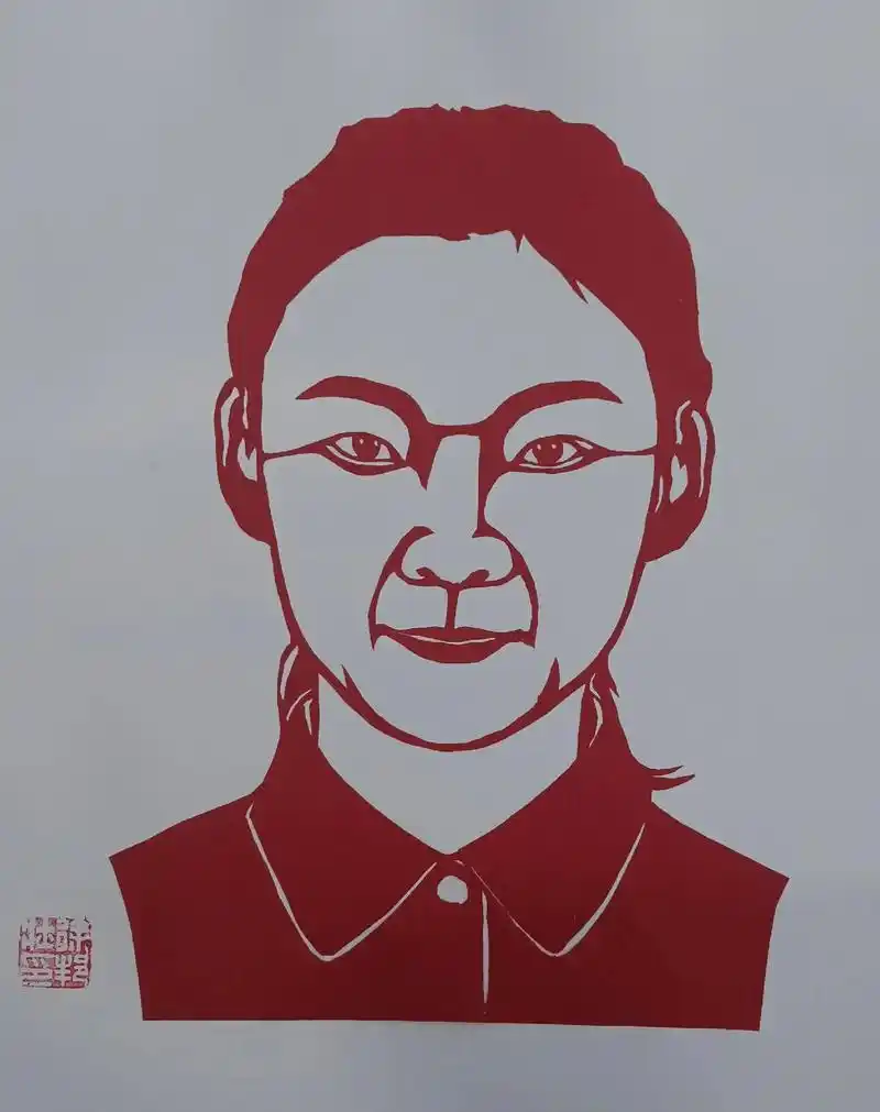 徐邦壮肖像剪纸#非遗文化 #手工剪纸 #刻纸 #人物肖像 - 抖音