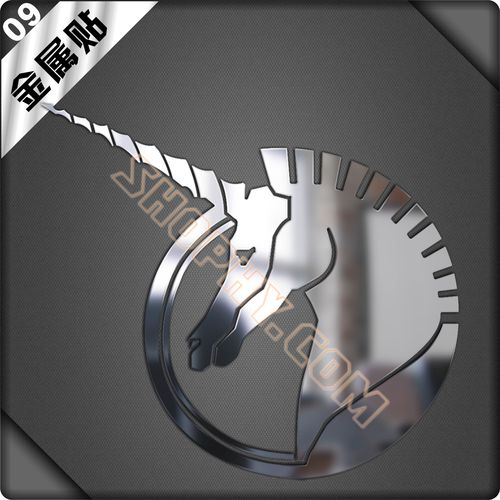 机动战士高达gundam独角兽金属贴动漫尾箱贴后备箱贴汽车贴纸09