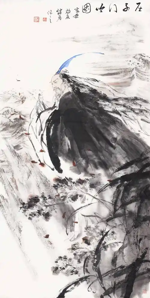 赵晨水墨人物画欣赏中国古代诗人系列