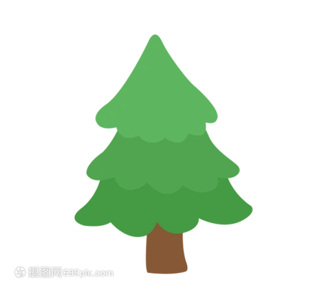 平安树卡通可爱矢量元素