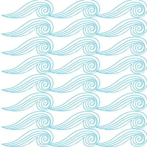 蓝色波浪花纹海洋元素图片-花纹图案-百图汇素材网