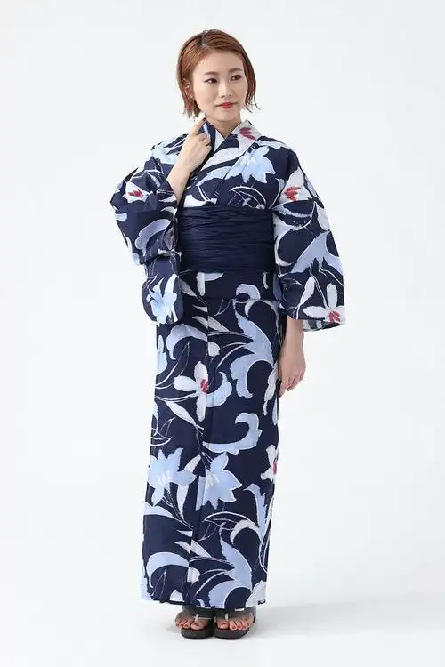 出口日本全棉和服浴衣古典花色民族服装