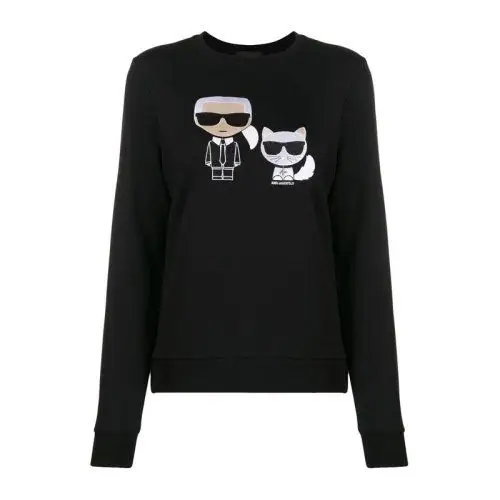 lagerfeld/卡尔·拉格斐 老佛爷 21春夏 服饰 女装 黑色棉经典logo