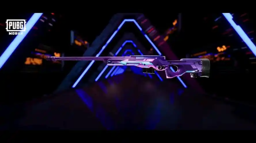 刺激战场国际服最新awm皮肤紫夜苍穹官方宣传片