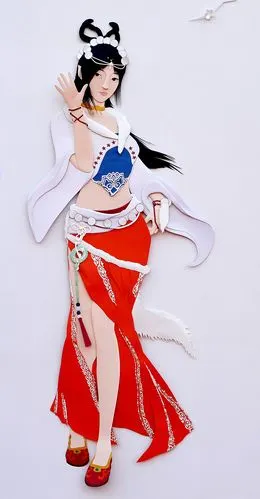 游戏人物纸雕|手工艺|其他手工艺|尹利帅纸艺师 - 原创作品 - 站酷