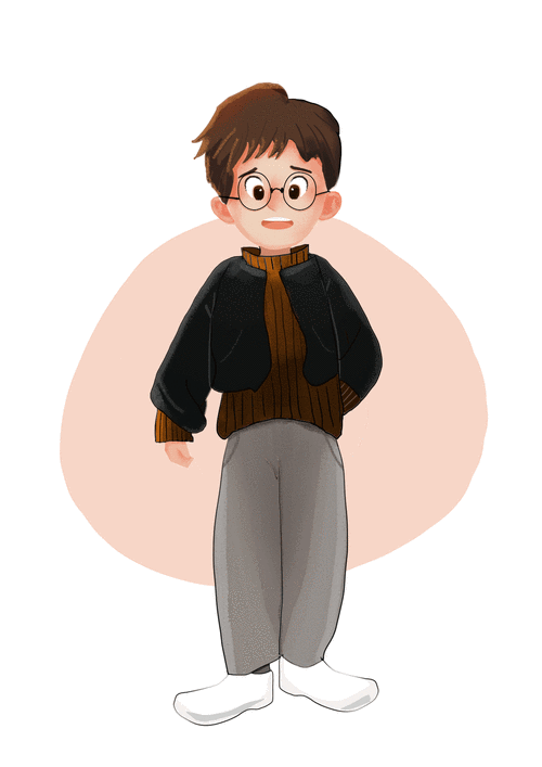 插画 人物 动效练习 ae  ps sai