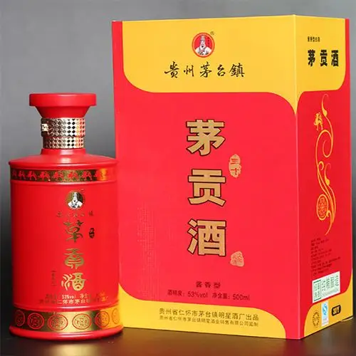 贵州茅台镇 茅贡酒30年陈酿(红)酱香型白酒 500ml礼品盒